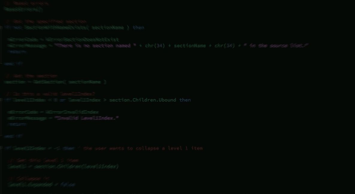 Gestionale, codice sorgente