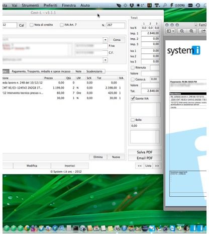 Gest-L Cloud, fattura al cliente